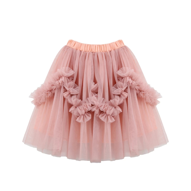 ML-CD00003-Ruffle solid tutu skirt