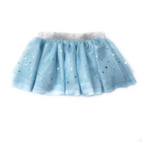 Star&moon sequin blue tutu skirt