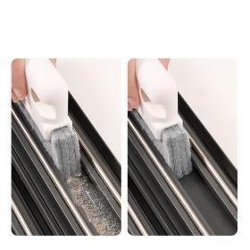 Window groove cleaning brush